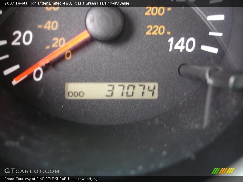 Oasis Green Pearl / Ivory Beige 2007 Toyota Highlander Limited 4WD
