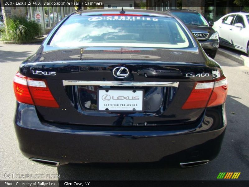 Black Sapphire Pearl / Cashmere 2007 Lexus LS 460