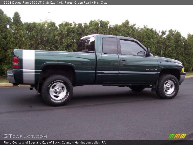 Forest Green Pearl / Mist Gray 2001 Dodge Ram 1500 ST Club Cab 4x4