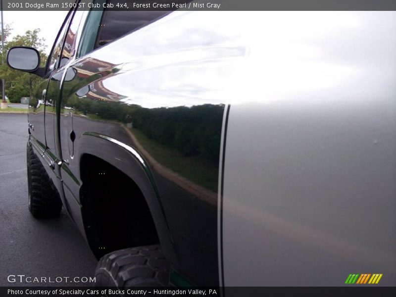 Forest Green Pearl / Mist Gray 2001 Dodge Ram 1500 ST Club Cab 4x4