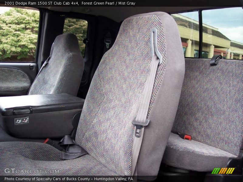 Forest Green Pearl / Mist Gray 2001 Dodge Ram 1500 ST Club Cab 4x4