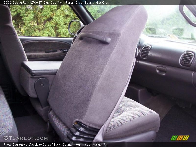 Forest Green Pearl / Mist Gray 2001 Dodge Ram 1500 ST Club Cab 4x4
