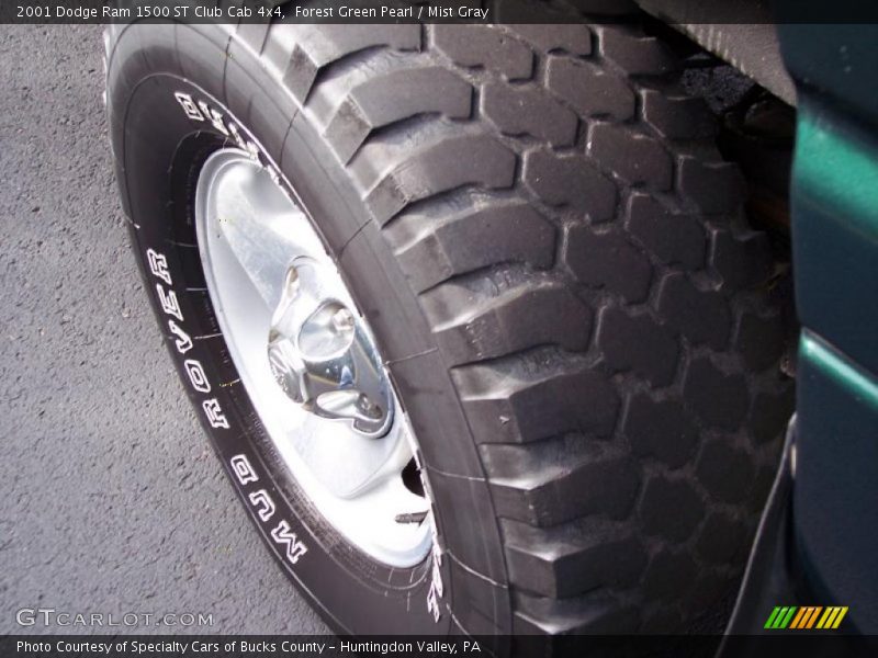 Forest Green Pearl / Mist Gray 2001 Dodge Ram 1500 ST Club Cab 4x4