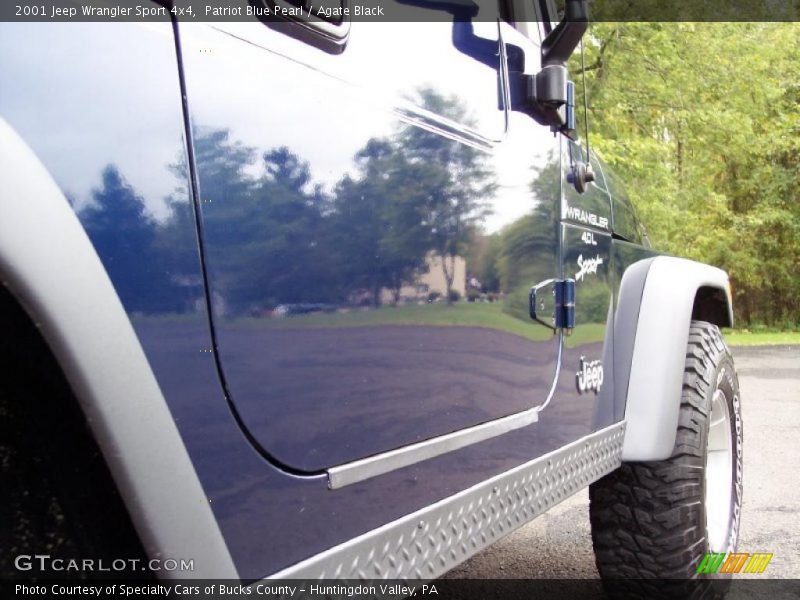 Patriot Blue Pearl / Agate Black 2001 Jeep Wrangler Sport 4x4