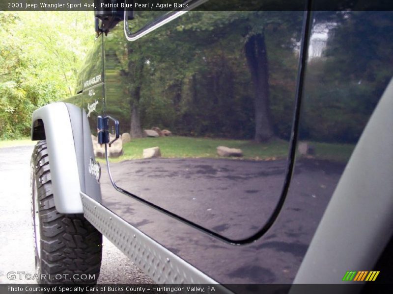 Patriot Blue Pearl / Agate Black 2001 Jeep Wrangler Sport 4x4
