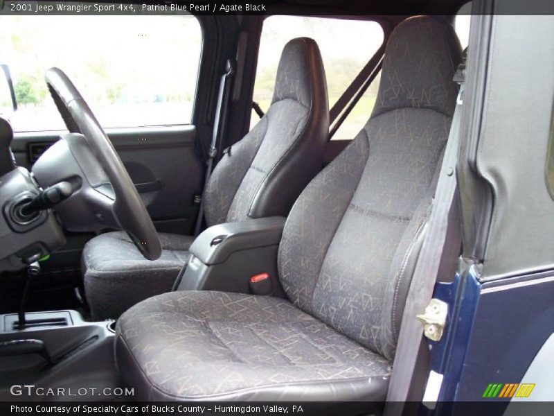 Patriot Blue Pearl / Agate Black 2001 Jeep Wrangler Sport 4x4