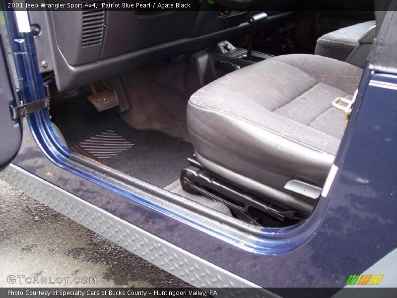 Patriot Blue Pearl / Agate Black 2001 Jeep Wrangler Sport 4x4