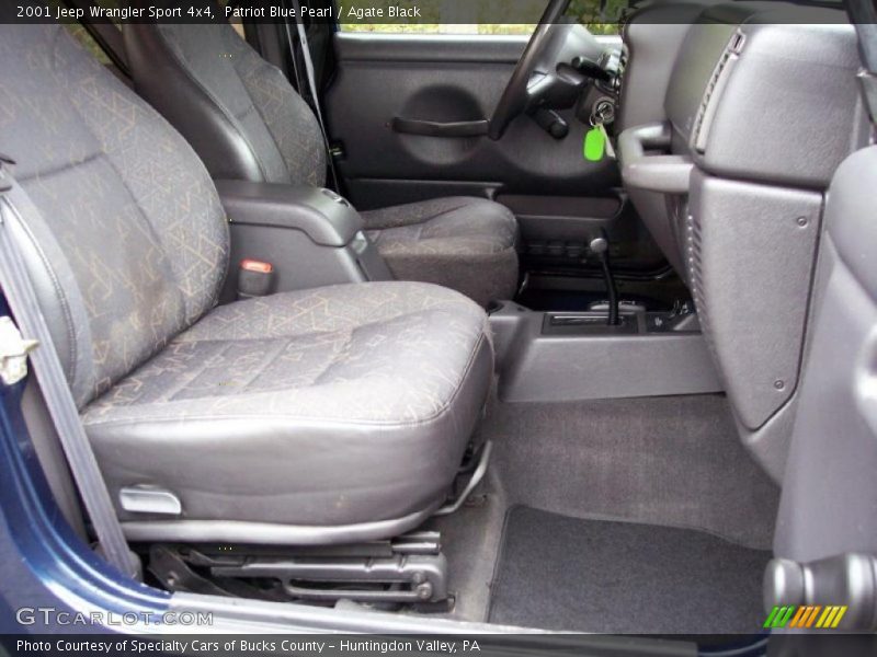 Patriot Blue Pearl / Agate Black 2001 Jeep Wrangler Sport 4x4