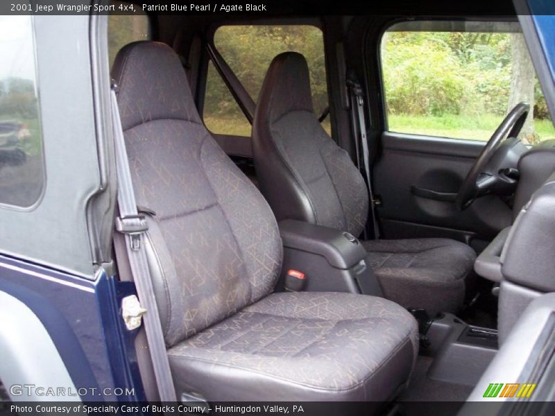 Patriot Blue Pearl / Agate Black 2001 Jeep Wrangler Sport 4x4