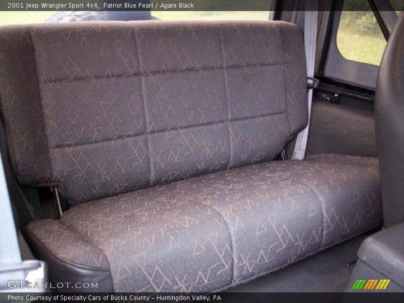 Patriot Blue Pearl / Agate Black 2001 Jeep Wrangler Sport 4x4
