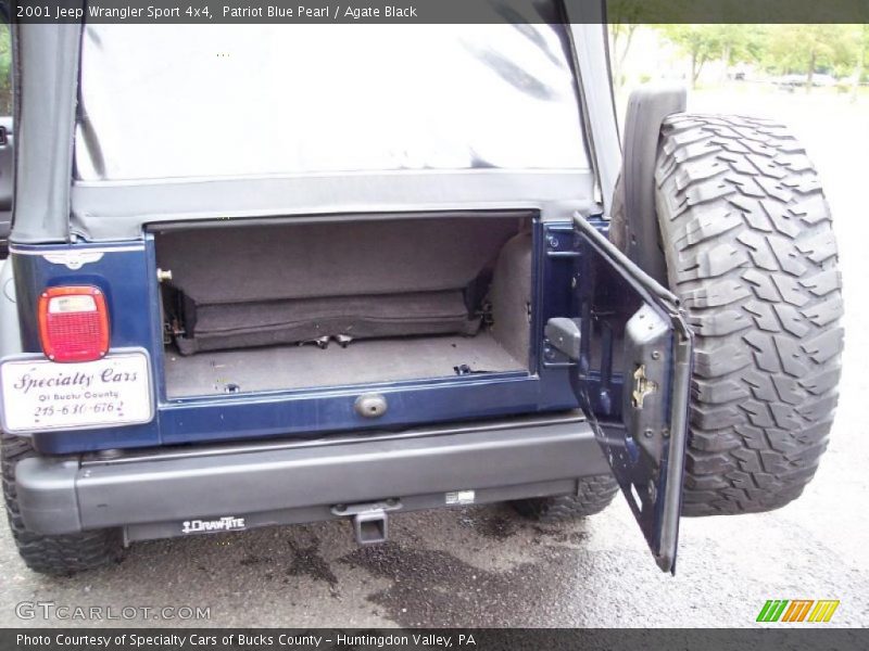 Patriot Blue Pearl / Agate Black 2001 Jeep Wrangler Sport 4x4