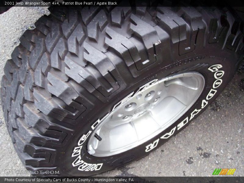 Patriot Blue Pearl / Agate Black 2001 Jeep Wrangler Sport 4x4