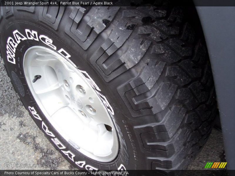 Patriot Blue Pearl / Agate Black 2001 Jeep Wrangler Sport 4x4