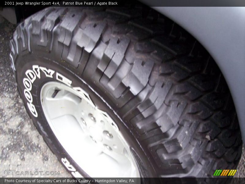 Patriot Blue Pearl / Agate Black 2001 Jeep Wrangler Sport 4x4