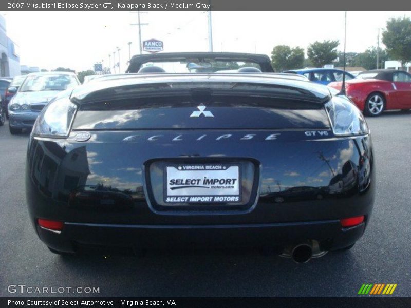 Kalapana Black / Medium Gray 2007 Mitsubishi Eclipse Spyder GT