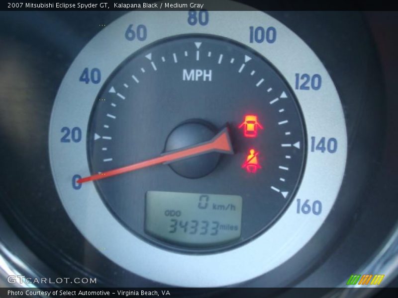 Kalapana Black / Medium Gray 2007 Mitsubishi Eclipse Spyder GT