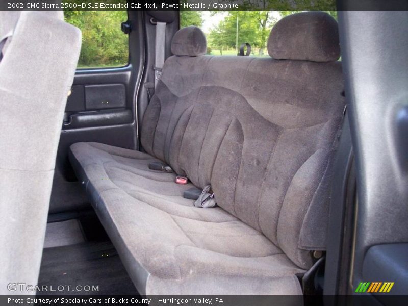 Pewter Metallic / Graphite 2002 GMC Sierra 2500HD SLE Extended Cab 4x4