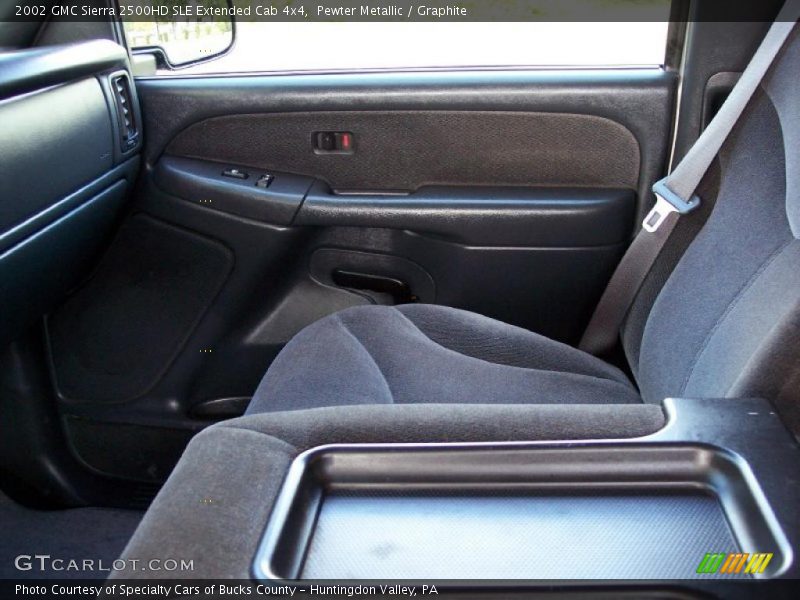 Pewter Metallic / Graphite 2002 GMC Sierra 2500HD SLE Extended Cab 4x4