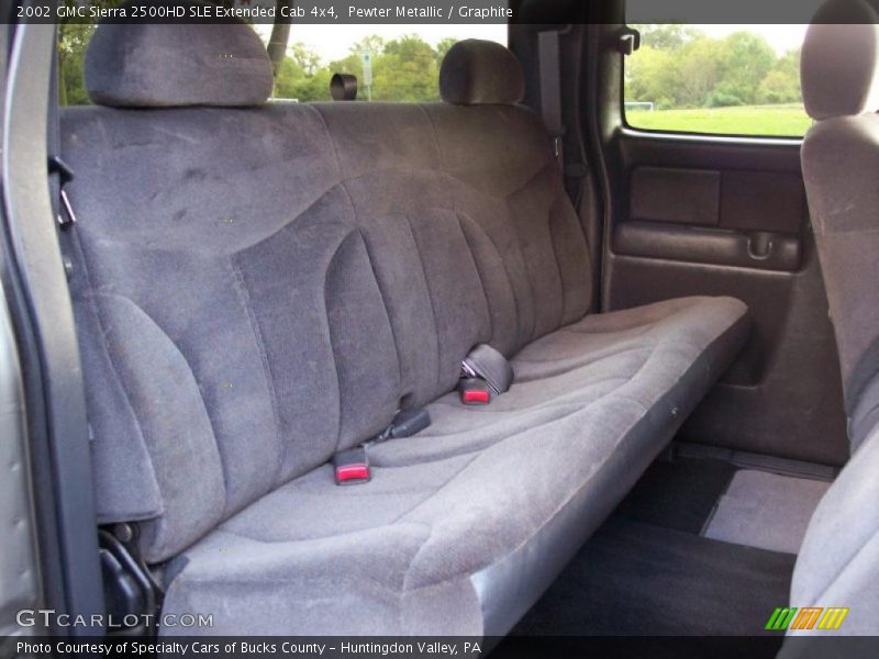 Pewter Metallic / Graphite 2002 GMC Sierra 2500HD SLE Extended Cab 4x4