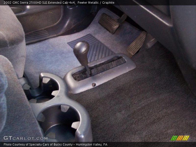 Pewter Metallic / Graphite 2002 GMC Sierra 2500HD SLE Extended Cab 4x4
