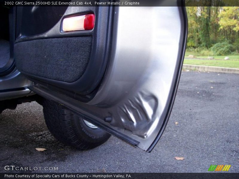 Pewter Metallic / Graphite 2002 GMC Sierra 2500HD SLE Extended Cab 4x4