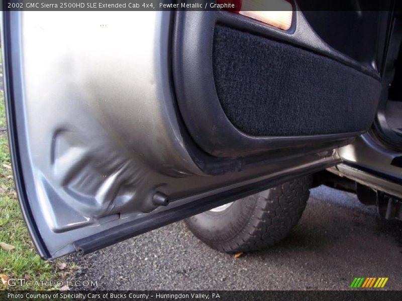 Pewter Metallic / Graphite 2002 GMC Sierra 2500HD SLE Extended Cab 4x4