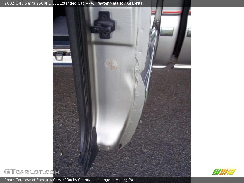 Pewter Metallic / Graphite 2002 GMC Sierra 2500HD SLE Extended Cab 4x4