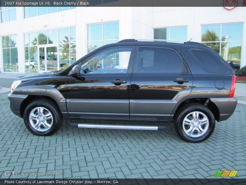 Black Cherry / Black 2007 Kia Sportage LX V6