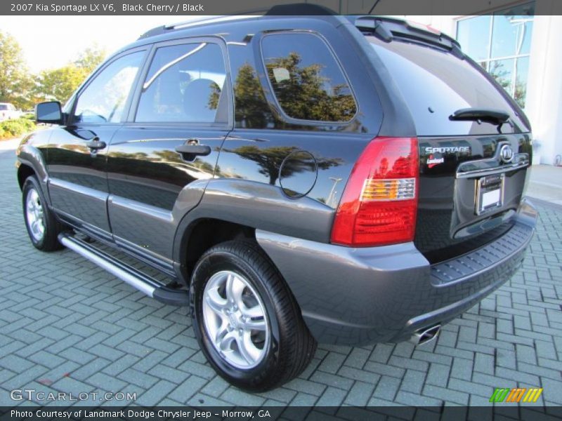 Black Cherry / Black 2007 Kia Sportage LX V6
