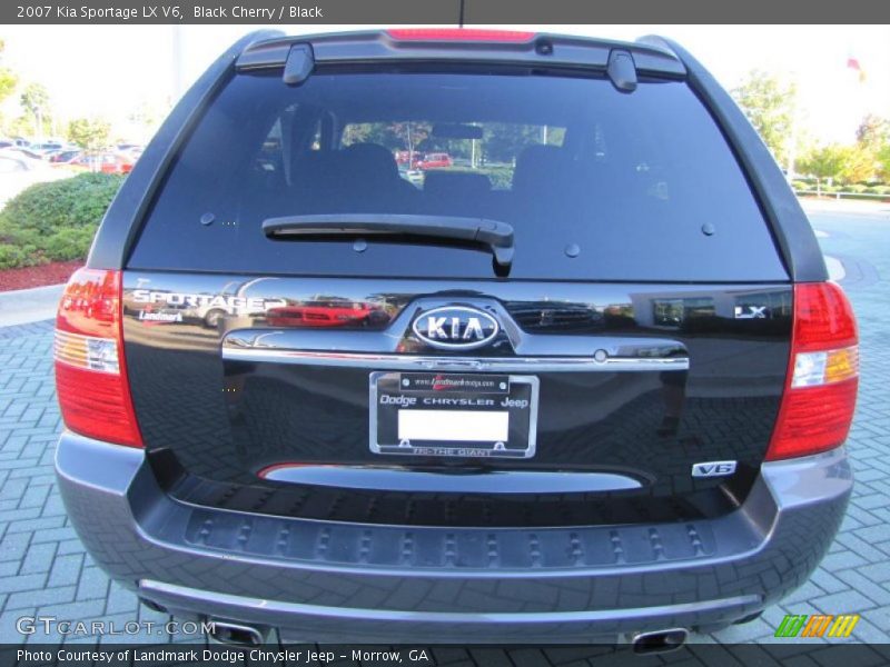 Black Cherry / Black 2007 Kia Sportage LX V6