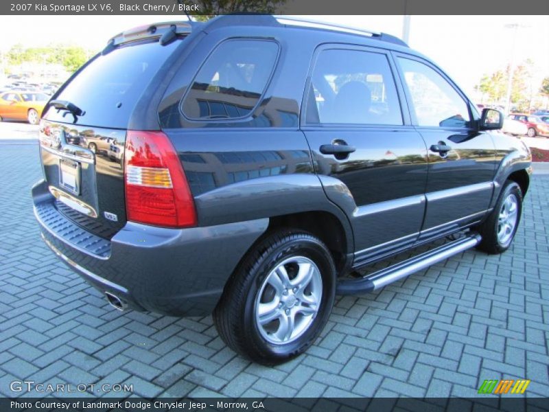 Black Cherry / Black 2007 Kia Sportage LX V6