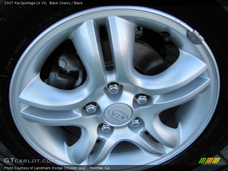 Black Cherry / Black 2007 Kia Sportage LX V6