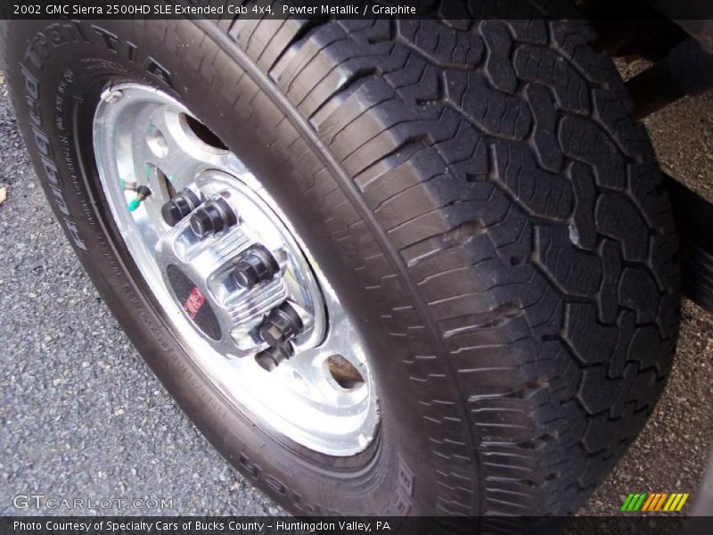 Pewter Metallic / Graphite 2002 GMC Sierra 2500HD SLE Extended Cab 4x4