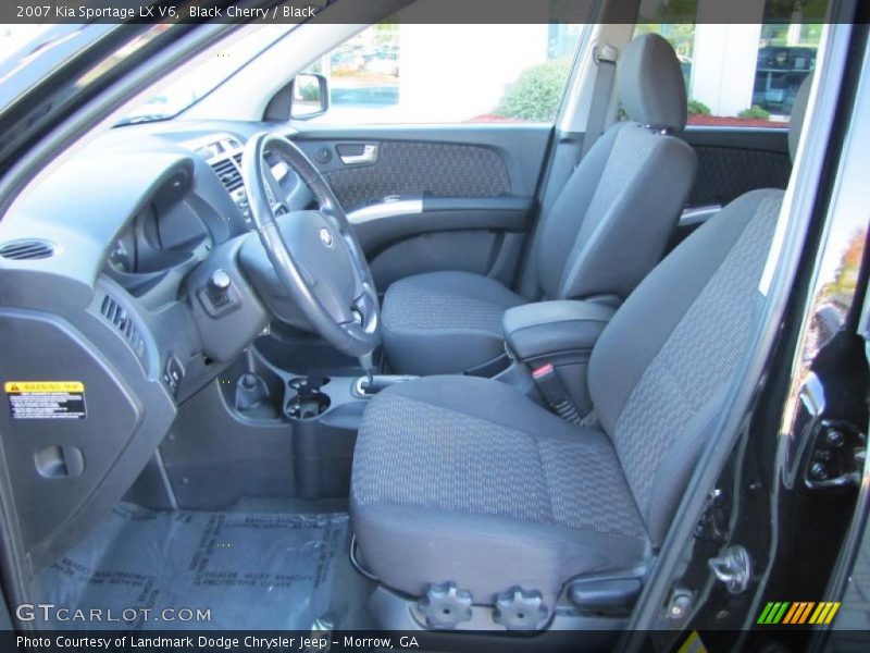 Black Cherry / Black 2007 Kia Sportage LX V6