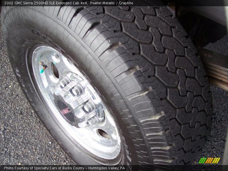 Pewter Metallic / Graphite 2002 GMC Sierra 2500HD SLE Extended Cab 4x4
