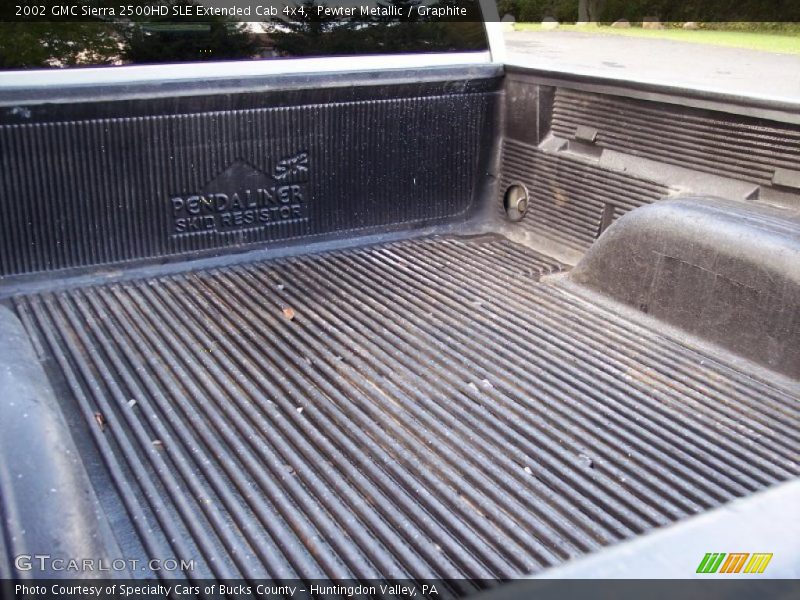 Pewter Metallic / Graphite 2002 GMC Sierra 2500HD SLE Extended Cab 4x4