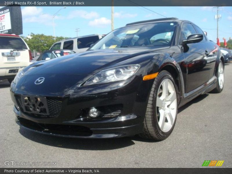 Brilliant Black / Black 2005 Mazda RX-8 Sport