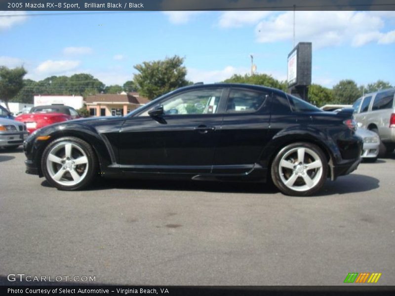 Brilliant Black / Black 2005 Mazda RX-8 Sport