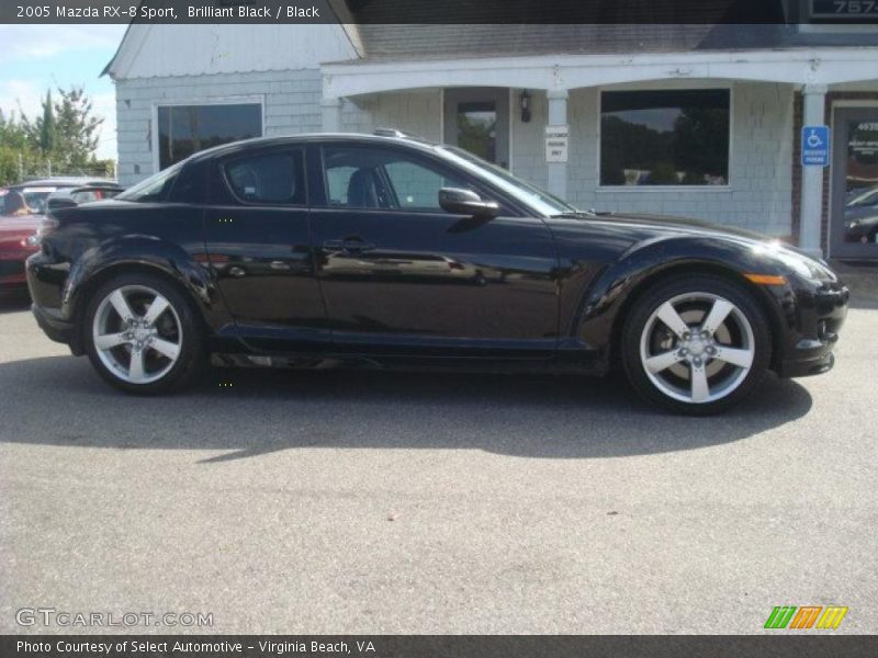 Brilliant Black / Black 2005 Mazda RX-8 Sport