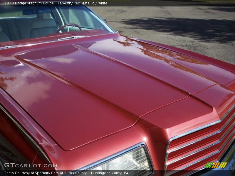 Tapestry Red Metallic / White 1978 Dodge Magnum Coupe
