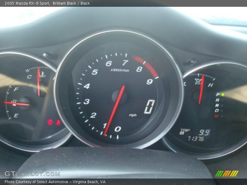 Brilliant Black / Black 2005 Mazda RX-8 Sport
