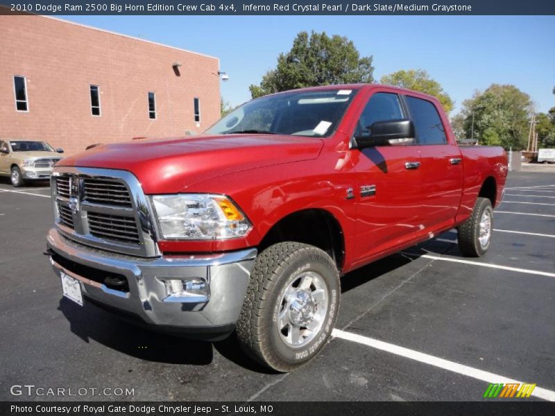 Inferno Red Crystal Pearl / Dark Slate/Medium Graystone 2010 Dodge Ram 2500 Big Horn Edition Crew Cab 4x4