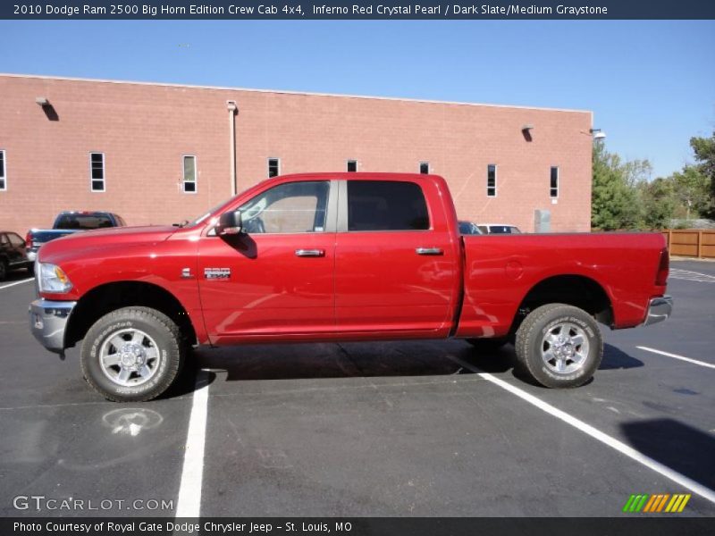 Inferno Red Crystal Pearl / Dark Slate/Medium Graystone 2010 Dodge Ram 2500 Big Horn Edition Crew Cab 4x4