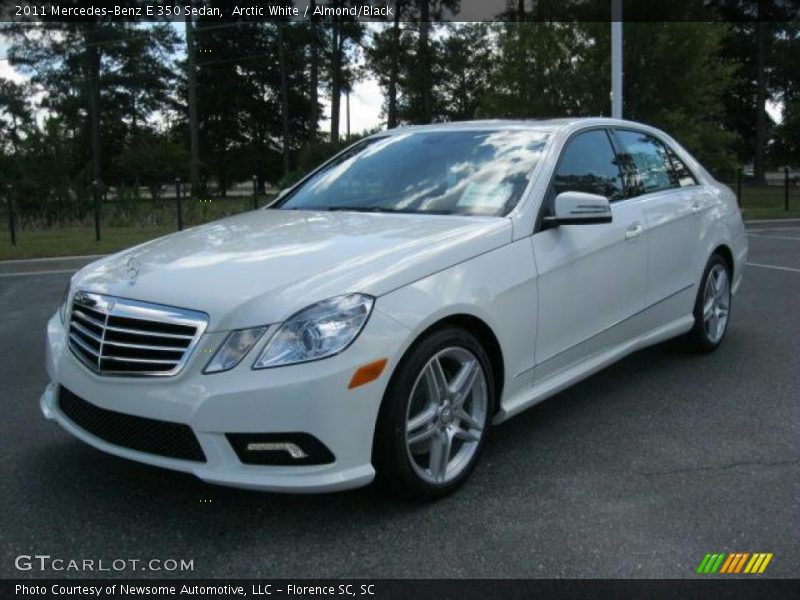 Arctic White / Almond/Black 2011 Mercedes-Benz E 350 Sedan