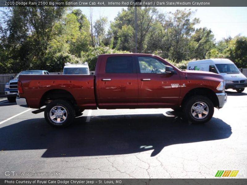 Inferno Red Crystal Pearl / Dark Slate/Medium Graystone 2010 Dodge Ram 2500 Big Horn Edition Crew Cab 4x4