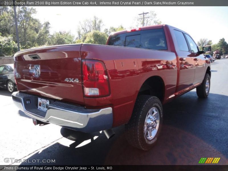Inferno Red Crystal Pearl / Dark Slate/Medium Graystone 2010 Dodge Ram 2500 Big Horn Edition Crew Cab 4x4