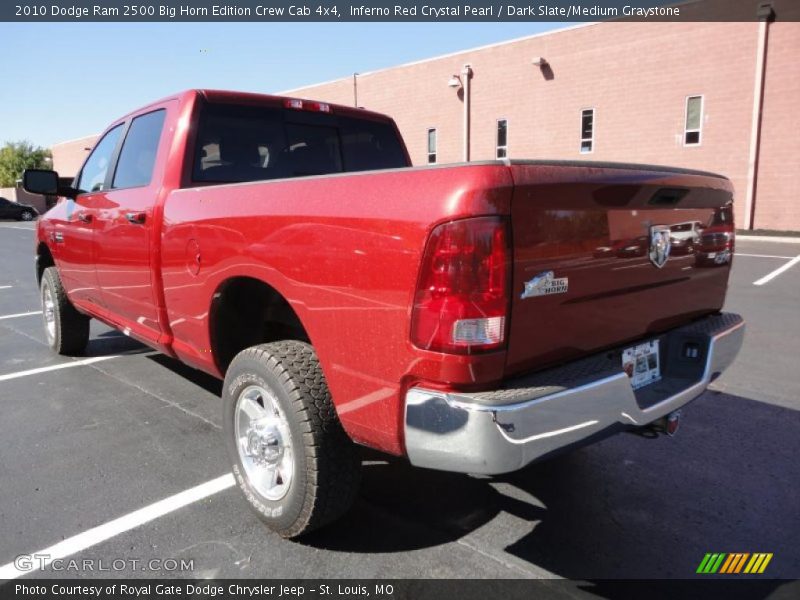 Inferno Red Crystal Pearl / Dark Slate/Medium Graystone 2010 Dodge Ram 2500 Big Horn Edition Crew Cab 4x4