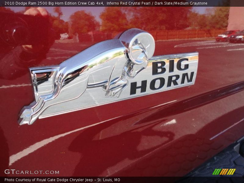 Inferno Red Crystal Pearl / Dark Slate/Medium Graystone 2010 Dodge Ram 2500 Big Horn Edition Crew Cab 4x4