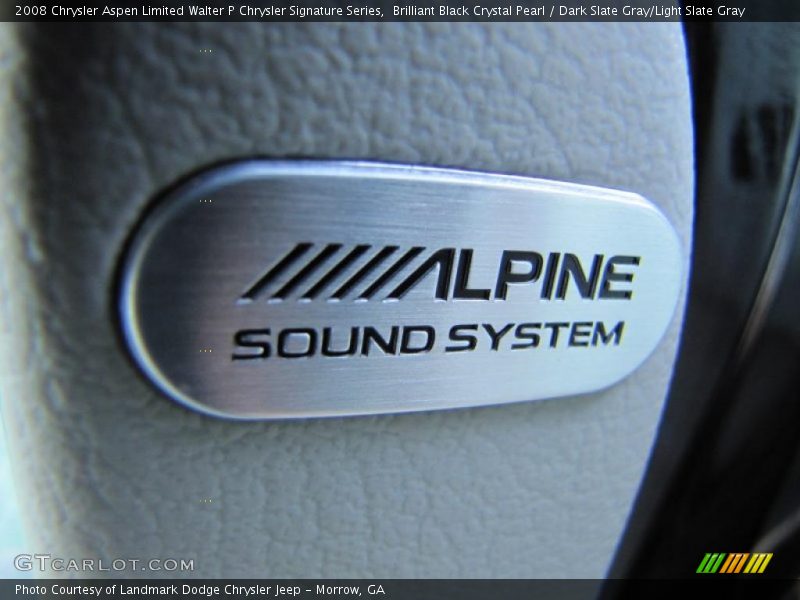 Brilliant Black Crystal Pearl / Dark Slate Gray/Light Slate Gray 2008 Chrysler Aspen Limited Walter P Chrysler Signature Series