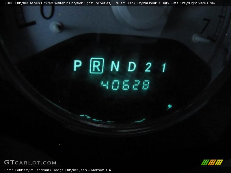 Brilliant Black Crystal Pearl / Dark Slate Gray/Light Slate Gray 2008 Chrysler Aspen Limited Walter P Chrysler Signature Series